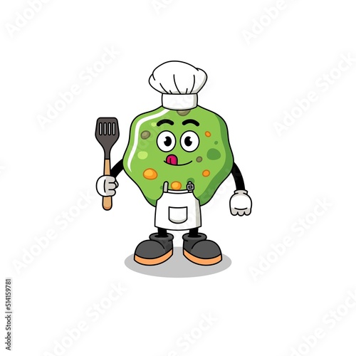 Mascot Illustration of puke chef