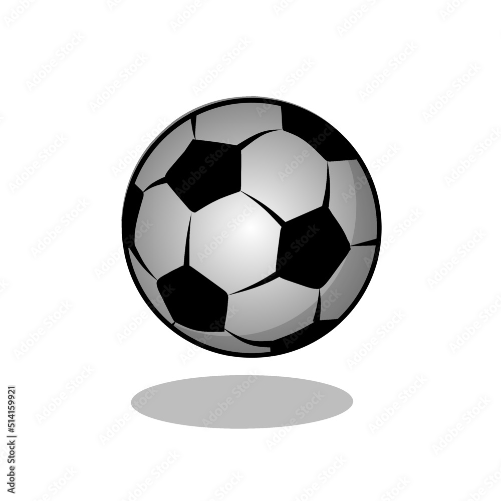soccer ball isolated on white, vector illustration soccer ball isolated on white, vector illustration