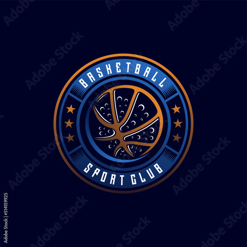 Basketball logo vector design template 