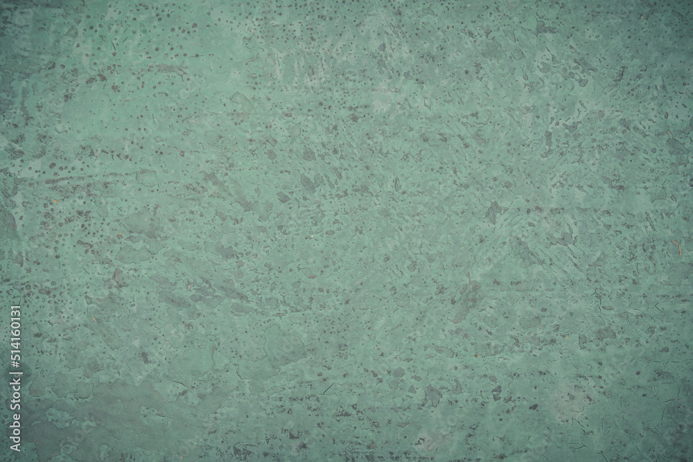 Beautiful abstract green old plaster wall. Textured background.