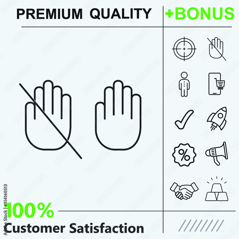 Fototapeta premium Touch set icon graphic elements for your work icon,