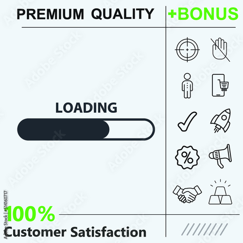 loading icon graphic elements for your work.