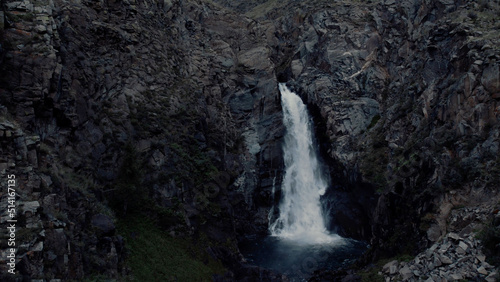 Waterfall Kurkure in mountains of Altai