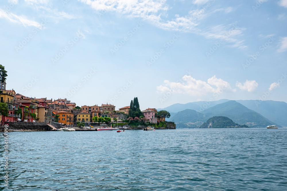 View of Varenna village on Lake Como