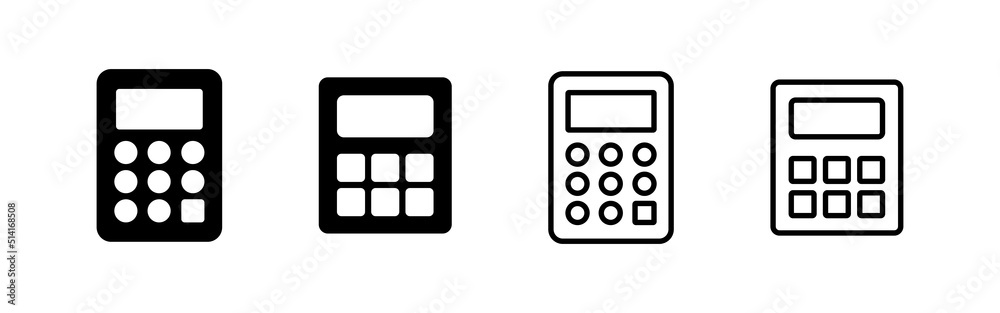 Calculator icon vector. Accounting calculator sign and symbol. Calculator icon vector. Accounting calculator sign and symbol.