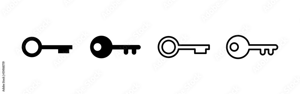 Key icon vector. Key sign and symbol. Key icon vector. Key sign and symbol.