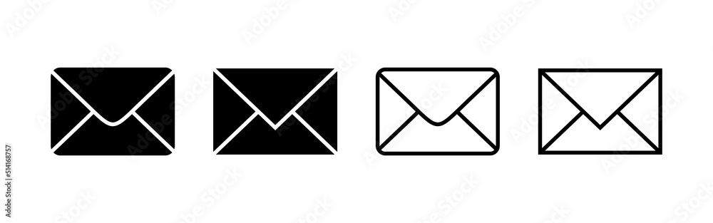 Mail icon vector. email sign and symbol. E-mail icon. Envelope icon Mail icon vector. email sign and symbol. E-mail icon. Envelope icon