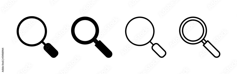 Search icon vector. search magnifying glass sign and symbol Search icon vector. search magnifying glass sign and symbol