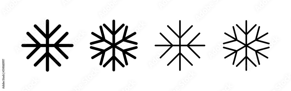 Snow icon vector. snowflake sign and symbol Snow icon vector. snowflake sign and symbol