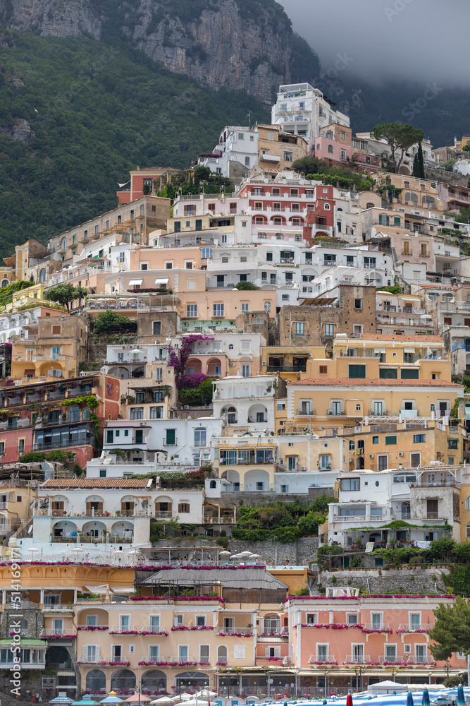 Italy. Positano. Views of the resort town of Positano.