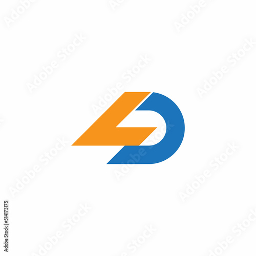 letter dl simple colorful logo line vector Free Download letter dl simple colorful logo line vector - GFXLoad