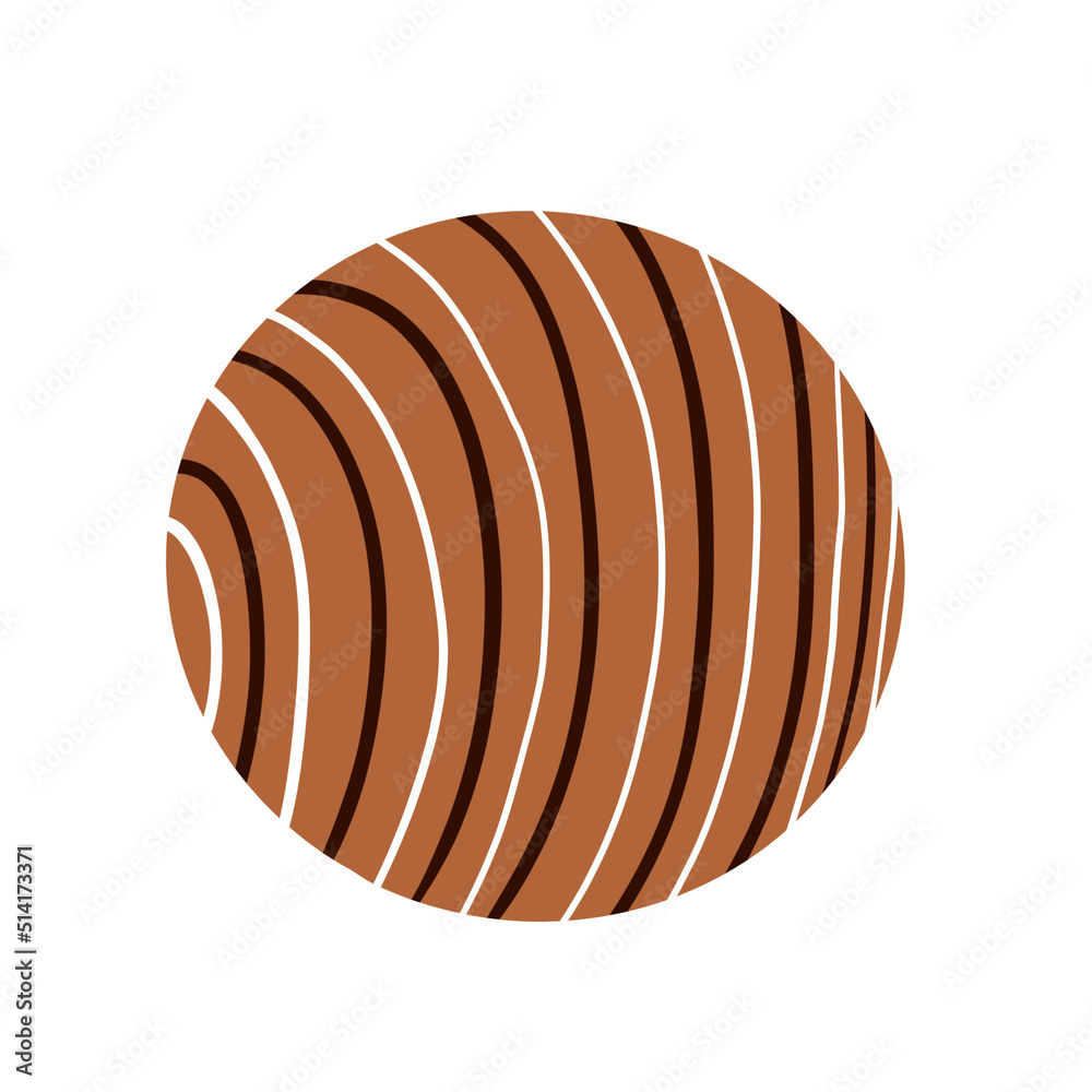 Chocolate candy on a white background.