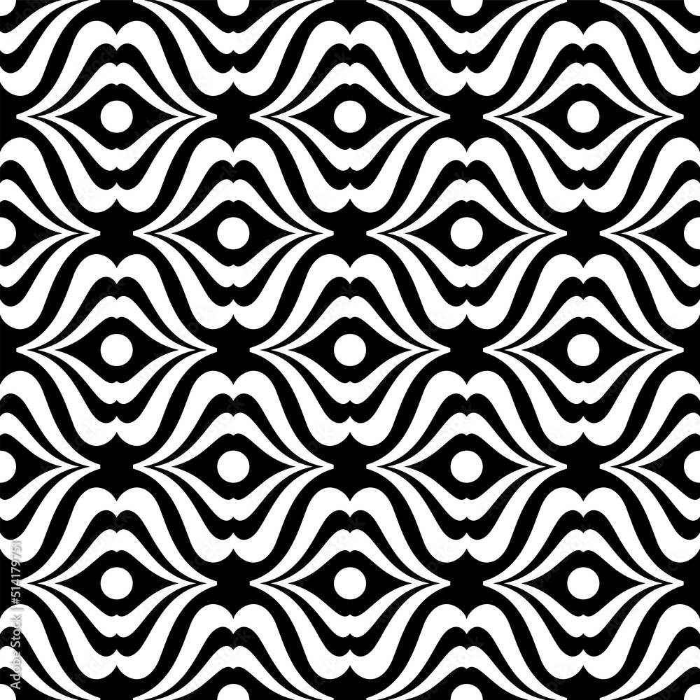 Abstract Seamless Black and White Pattern and Texture. Abstract Seamless Black and White Pattern and Texture.