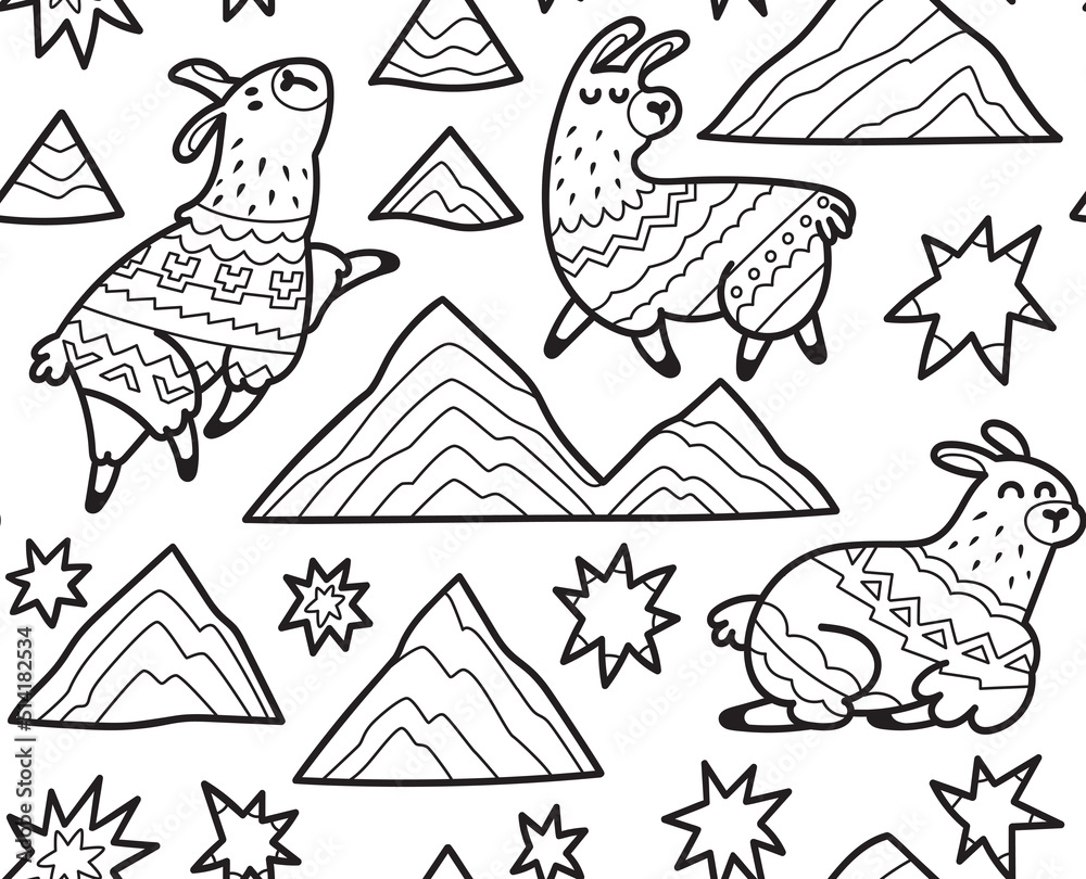 Cute fox thieves seamless pattern. Vector illustration Cute fox thieves seamless pattern. Vector illustration