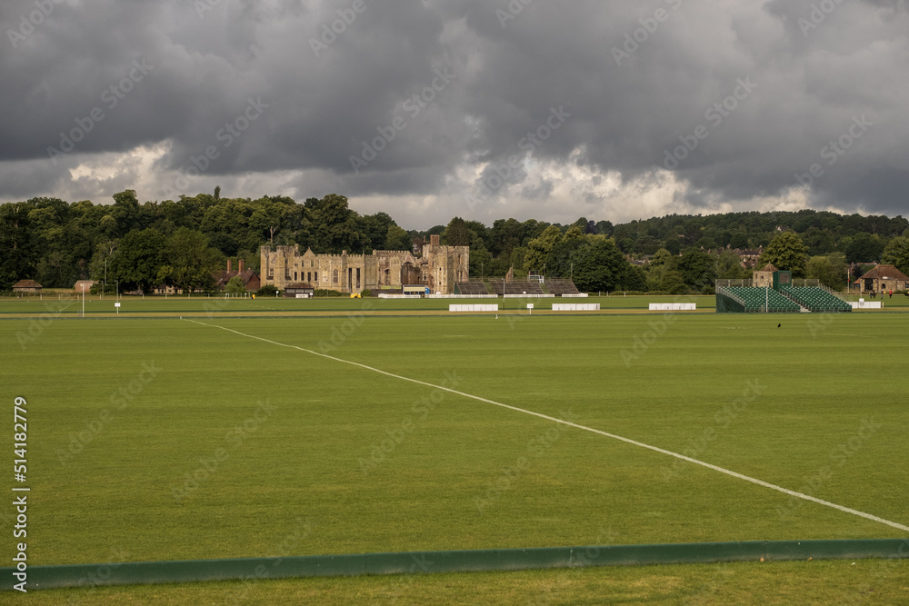 Obraz premium Cowdray polo fields at Midhurst, West Sussex