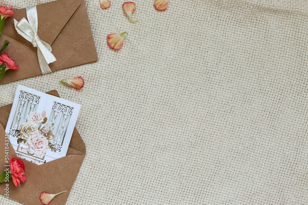 Vintage floral stationery
