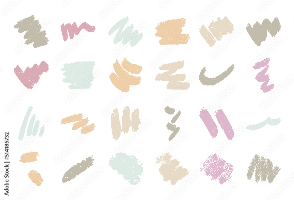 Fototapeta premium hand drawn seamless vector textured paint brush strokes 