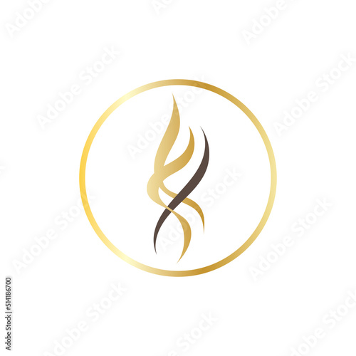 Hair treatment logo removal logo vector image design illustration