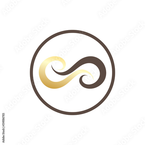 Hair treatment logo removal logo vector image design illustration