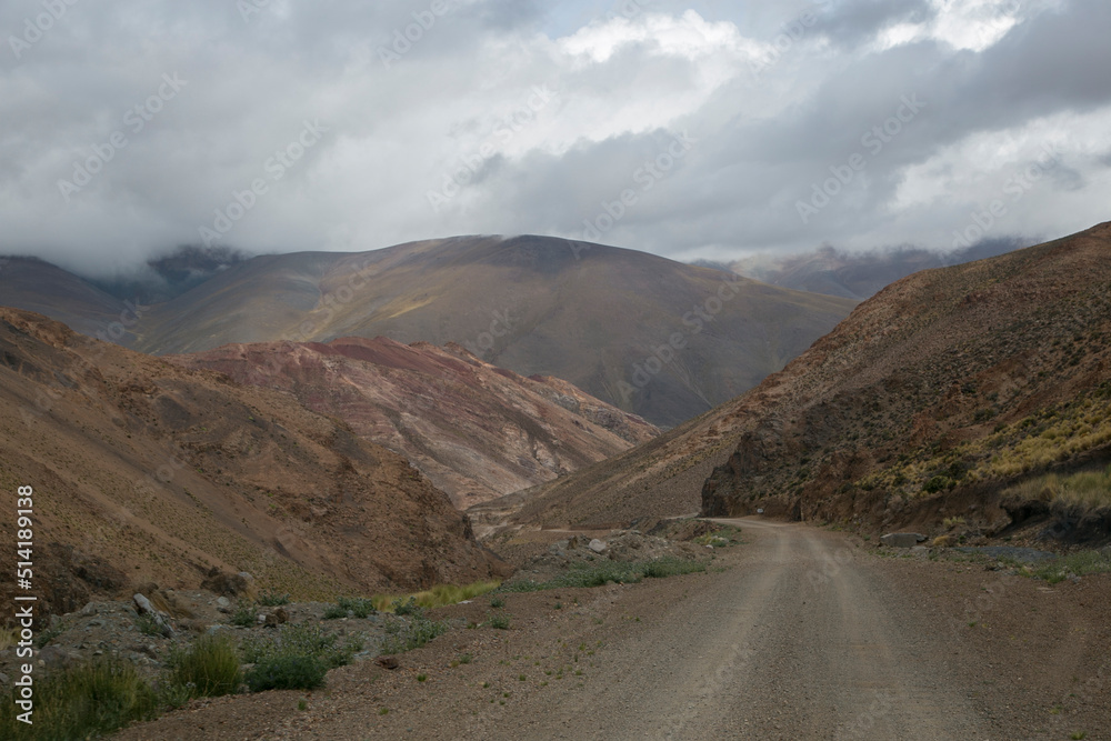 Famous and mythical route 40 in Argentina in one of its most dangerous sections. From San Antonio de Los Cobres to Cachi Famous and mythical route 40 in Argentina in one of its most dangerous sections. From San Antonio de Los Cobres to Cachi