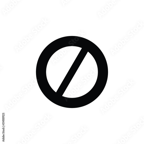 Free Download Forbidden sign isolated stock vector icon illustration - GFXLoad