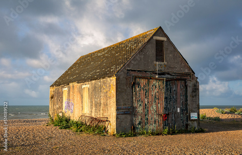 Foto The haunting memorial of the Mary Stanford boathouse near Rye on the east Sussex