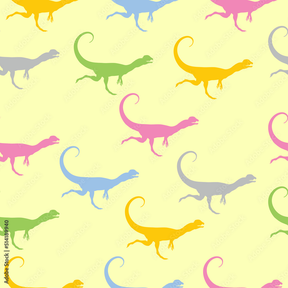 A pattern with dinosaurs. The perfect fashionable texture for baby fabrics and wallpaper. A pattern with dinosaurs. The perfect fashionable texture for baby fabrics and wallpaper.