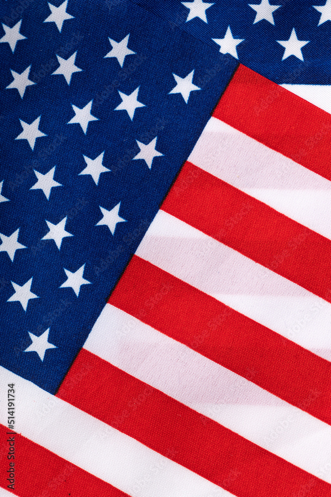 Concept of Independence day or Memorial day. Flag over bright marble table background. Concept of Independence day or Memorial day. Flag over bright marble table background.