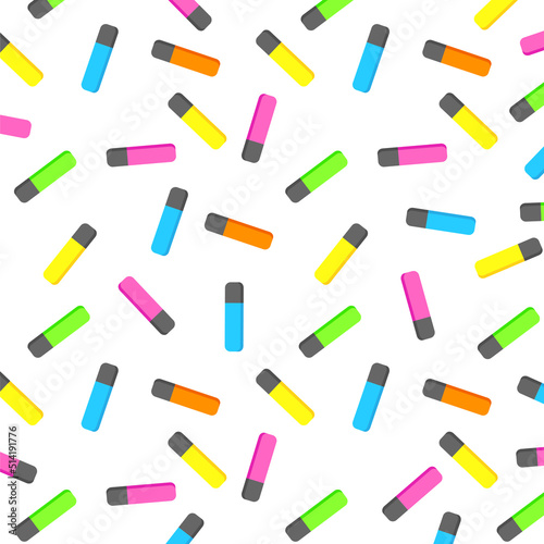 Colorful markers. jpg image. Set of markers on a light background. colored markers. Icon markers. jpeg image illustration.Isolated rainbow of colorful pen markers. 