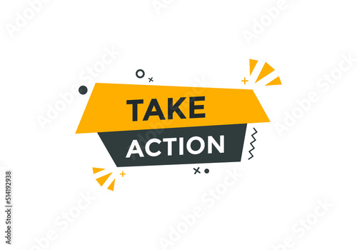 Take Action button. Web template Take Action. social media post
