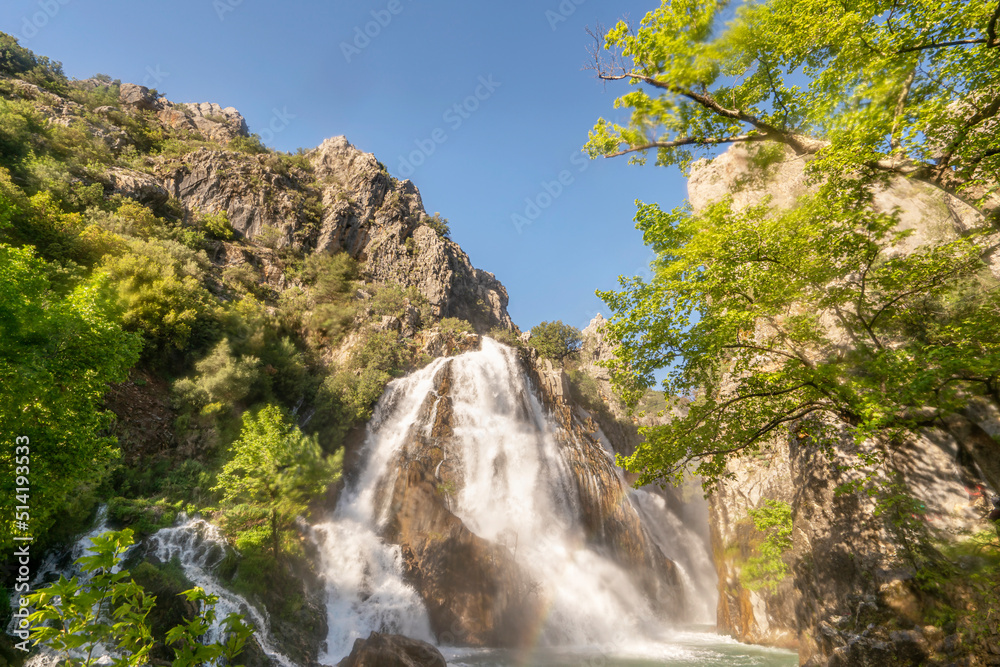 Uçansu (cündüre)Waterfall, which is born in Gündoğmuş district at the summit of the Taurus Mountains and is approximately 50 m high, is known as the ‘hidden paradise in the forest.’ Uçansu (cündüre)Waterfall, which is born in Gündoğmuş district at the summit of the Taurus Mountains and is approximately 50 m high, is known as the ‘hidden paradise in the forest.’