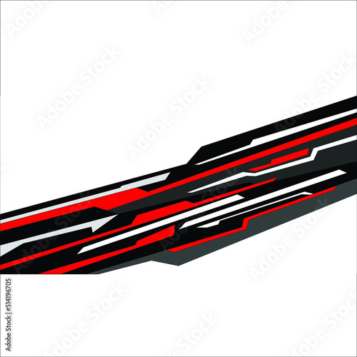 car body wrapping sticker design vector. car branding sticker
