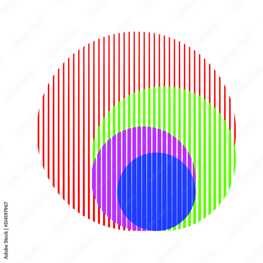 Obraz premium Rectangle Logo with lines, circles, ovals .Modern art design .Black Vector stripes .Straight speed lines .Geometric shape. Wall art .