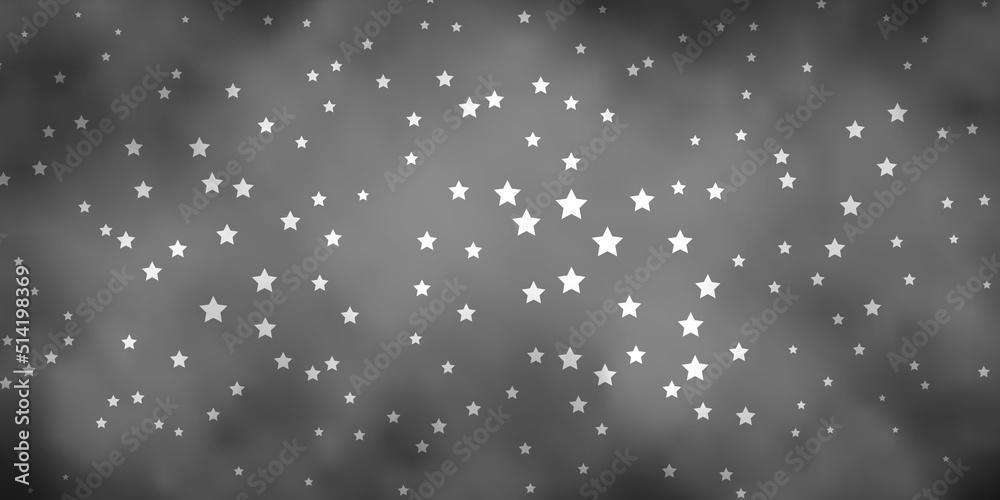 Dark Gray vector texture with beautiful stars. Dark Gray vector texture with beautiful stars.