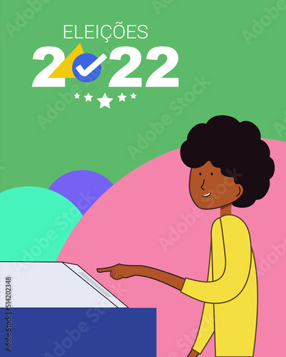Elections 2022 - woman voting