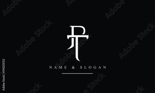 TP, PT, T, P abstract letters logo monogram