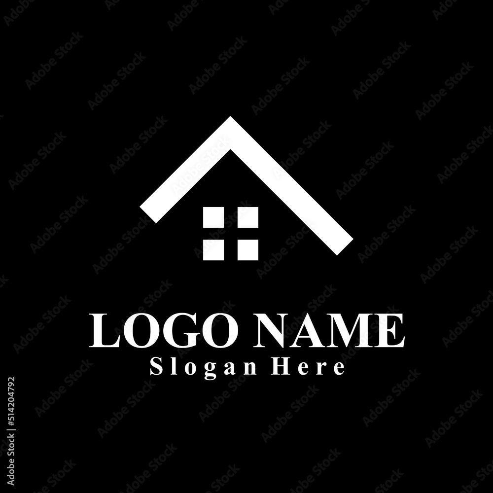 Home interior themed vector logo