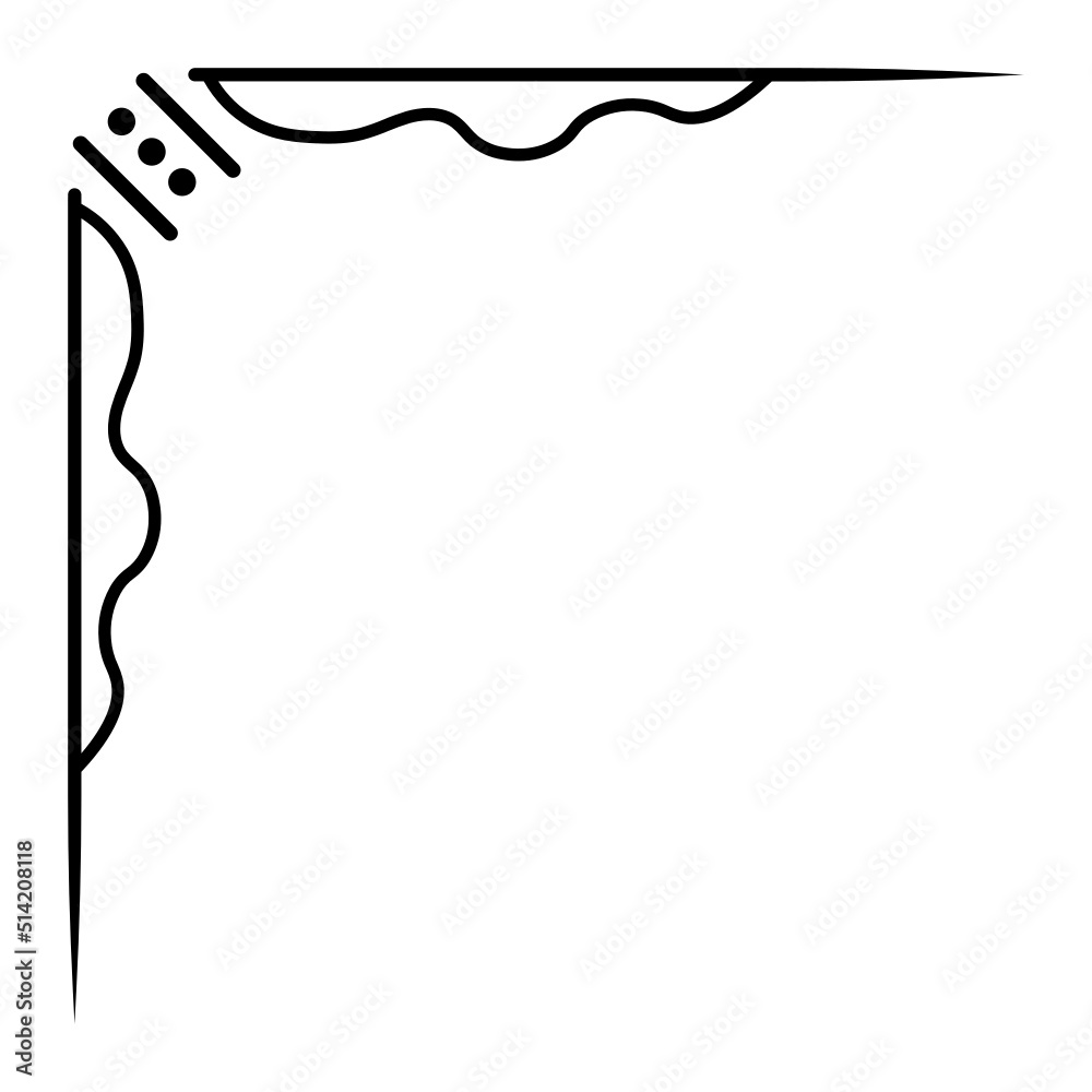 Fototapeta premium abstract art corner edge