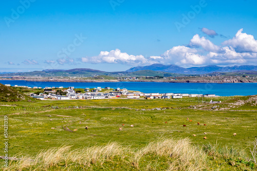 The new path to Murder Hole beach, officially called Boyeeghether Bay starts at the camping site County Donegal, Ireland photo