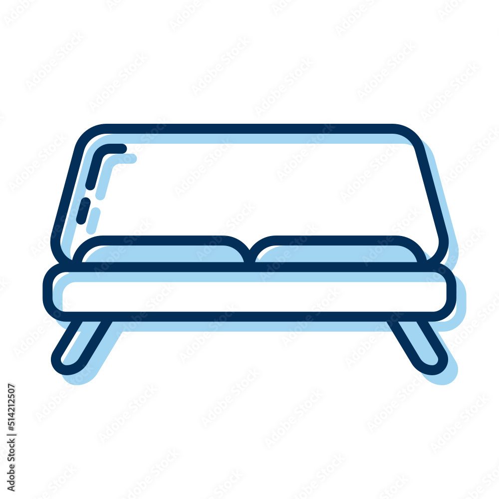 sofa icon on transparent background sofa icon on transparent background