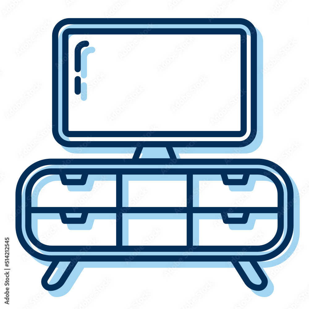 tv table icon on transparent background tv table icon on transparent background