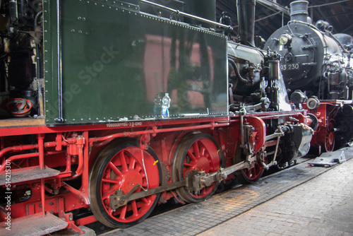 heavy old locomotive
