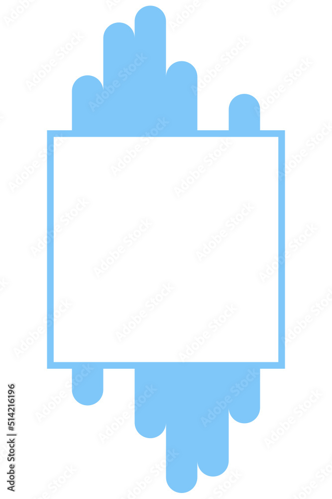 colorful abstract square frame