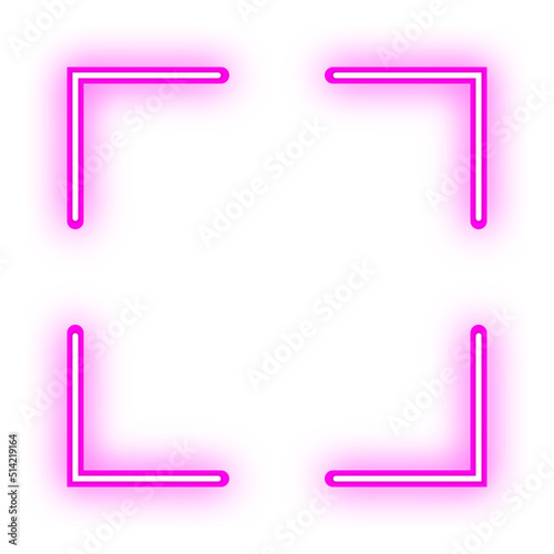 neon square split frame