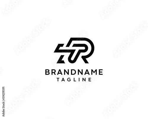 Abstract letter TR, TR letter logo, TR vector logo design