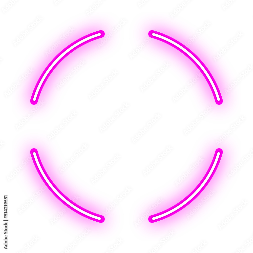 neon round split frame neon round split frame