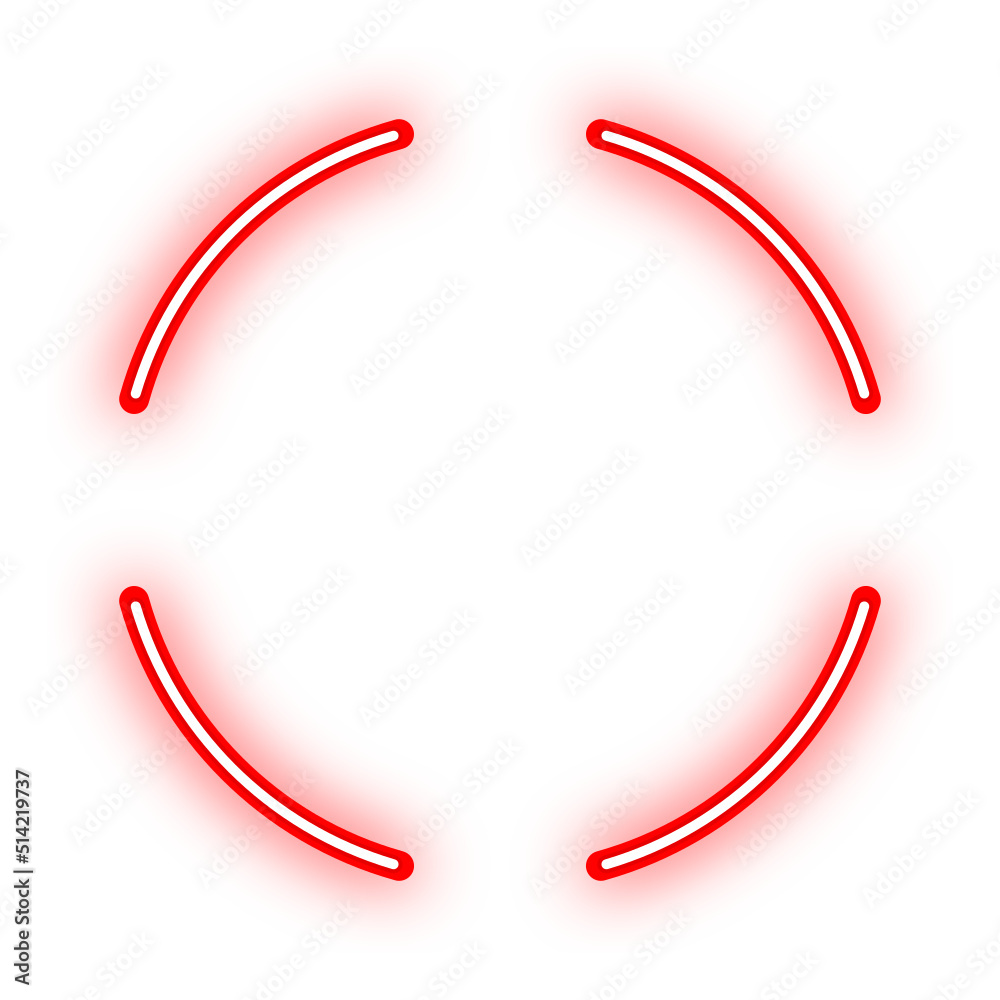 neon round split frame neon round split frame