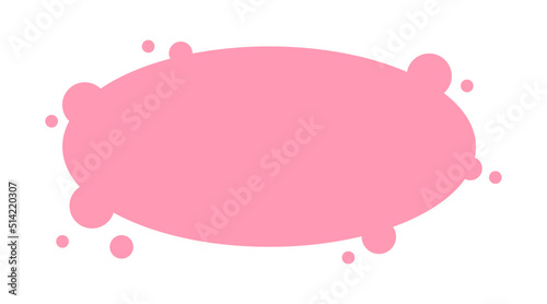 colorful oval bubble