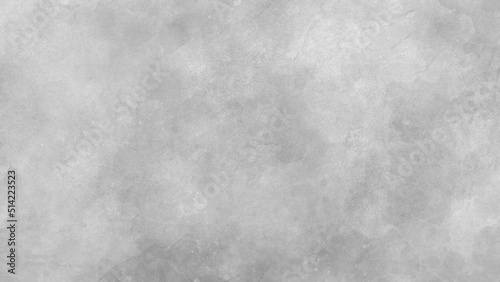 Sheet metal silver solid background. Silver with gray ink and watercolor textures on white paper background. Paint leaks and ombre effects. Hand painted abstract image.