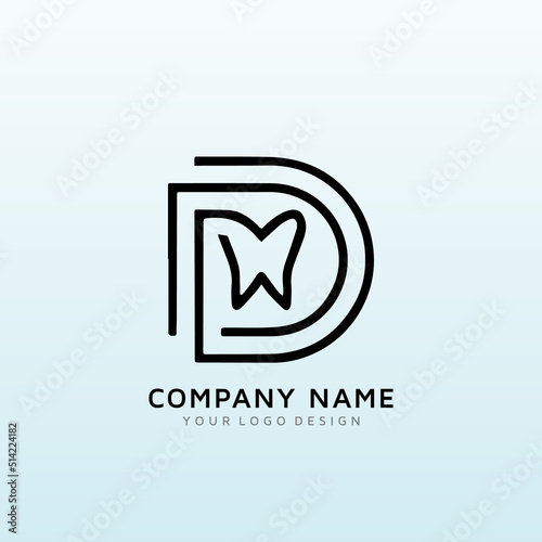 logo for lake area community dental practice letter D photo